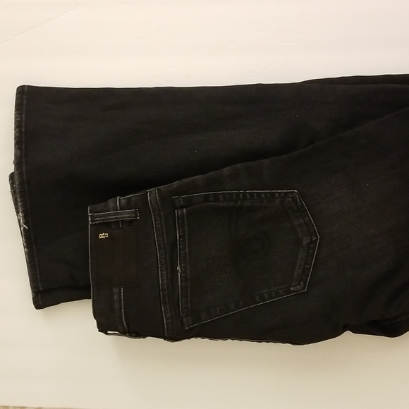 R13 Mid Rise Wide Leg Boot Cut Jeans Size 28 Black - Picture 5 of 5